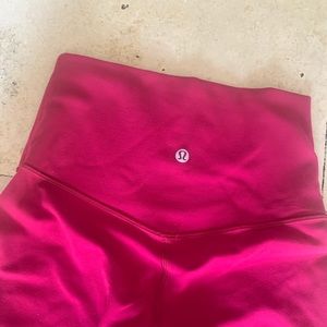 Red/Pinkish Lululemon align leggings